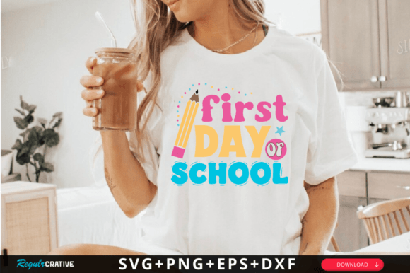 First Day of School SVG Design