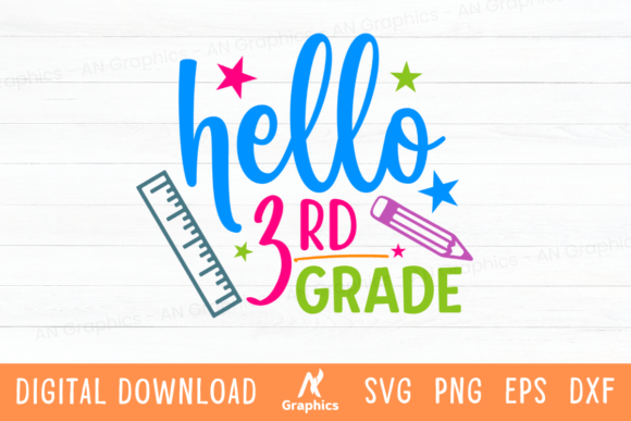 Hello 3rd Grade SVG