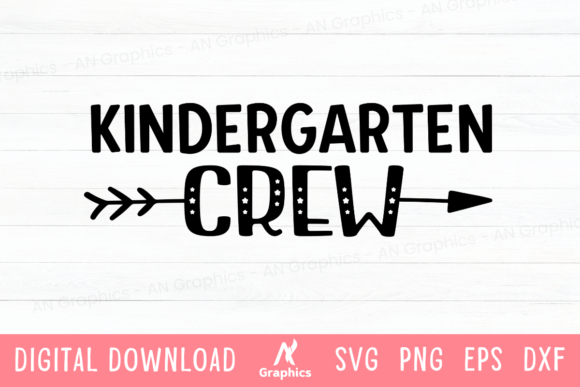 Kinder Garden Crew SVG: Graphics & T-Shirt Designs