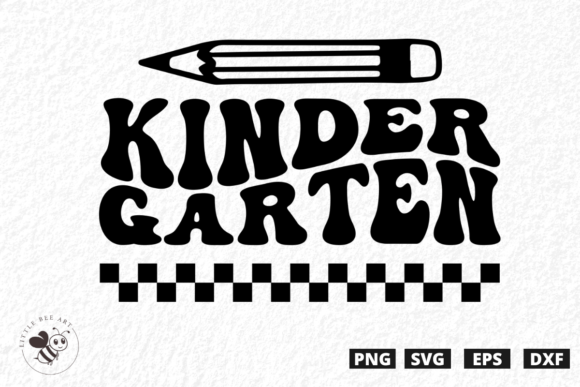 Kindergarten Wavy SVG: Graphics for T-Shirt Designs