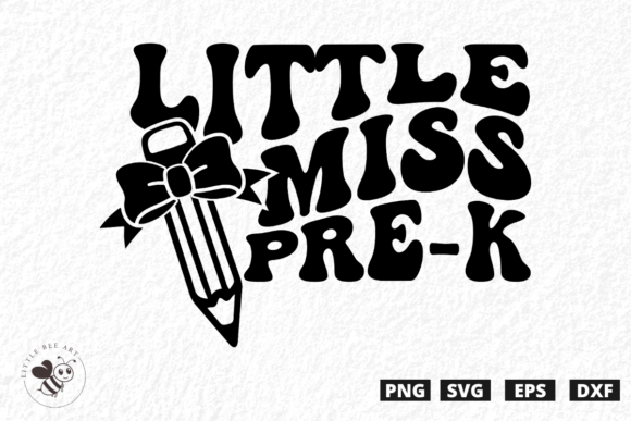 Little Miss Pre-k Wavy SVG: A Graphic Designer’s Take on T-Shirt Design