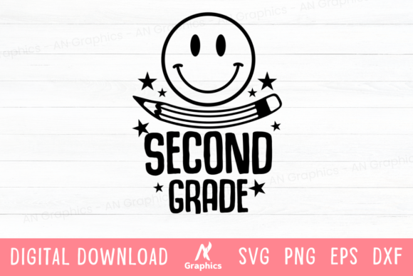 Second Grade SVG: Graphics for T-Shirt Designs