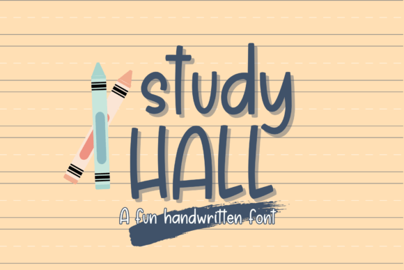 Study Hall: A Bold Script Font for Creative Publishing